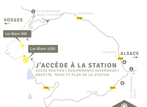 Accès Station Ski Lac Blanc Vosges 