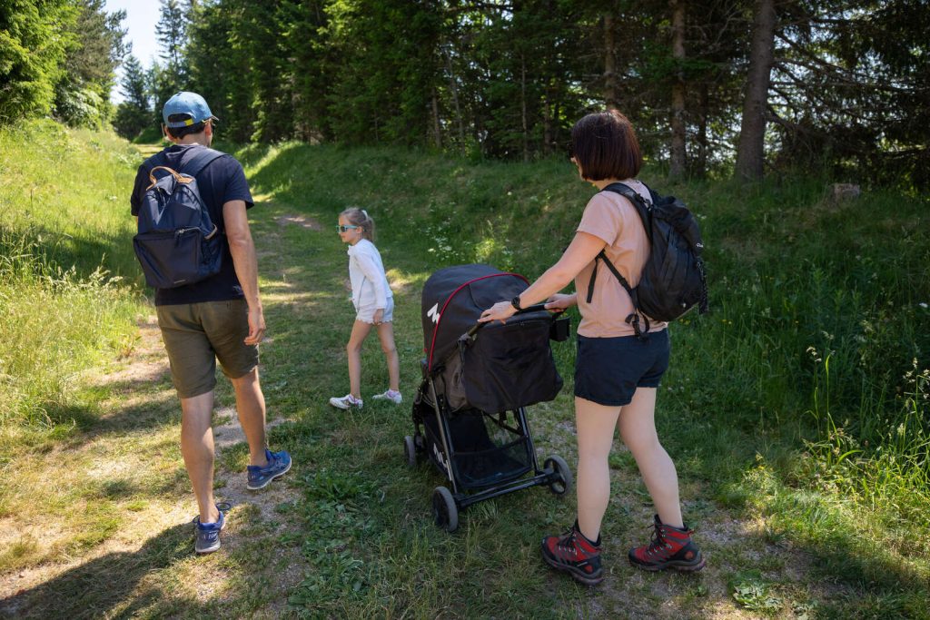 Balades en poussette au Lac Blanc Vosges en famille